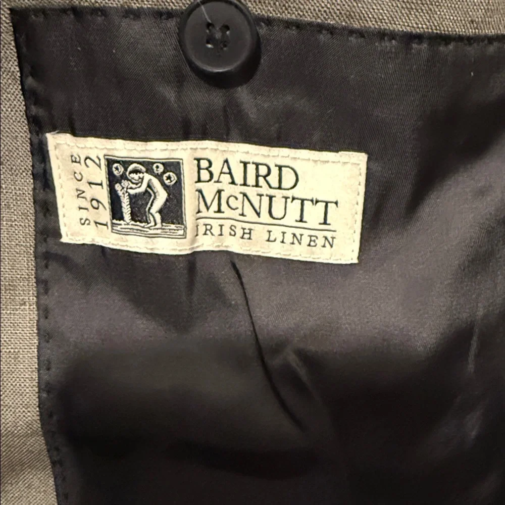 Club Monaco Men's Irish Linen Blazer Olive Green Resort Wear Size 40 NWT